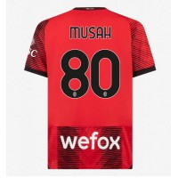 AC Milan Yunus Musah #80 Domaci Dres 2023-24 Kratak Rukav